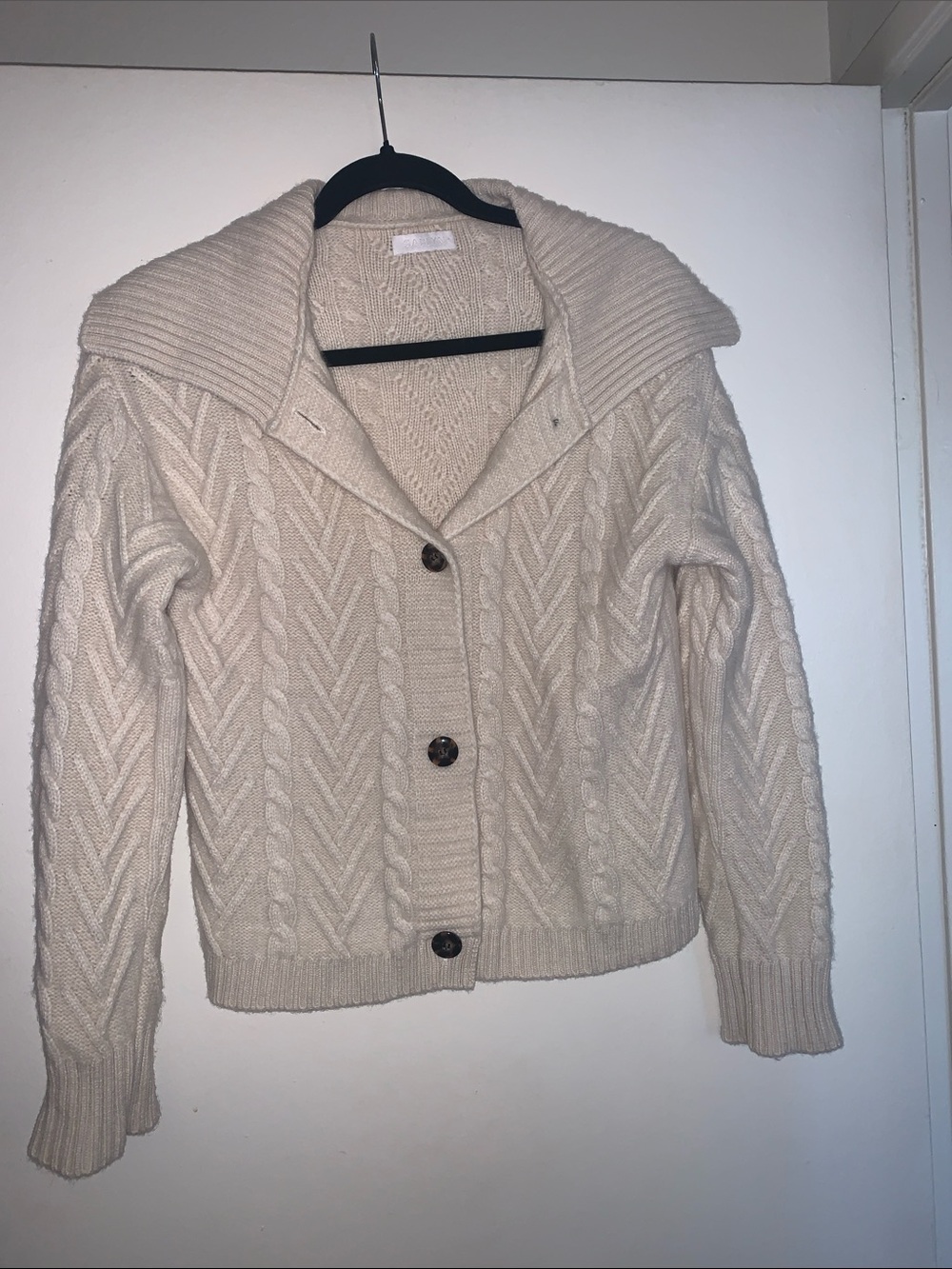 Sablyn Cable-Knit Cape Cashmere Cardigan